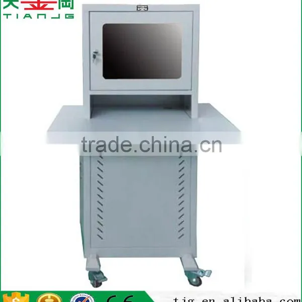 Taiwan TJG Network Metal Box Cabinet Popular Office With Operation Button Equipment Cabinet For Computer Screen And Host photo-5