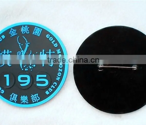 Custom Antique Rubber Brooch For Hand in Hand Public Benefit Activities photo-3