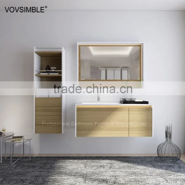 Wall Mounted Cabinet Double Sink Modern European Design Bathroom Cabinets photo-5