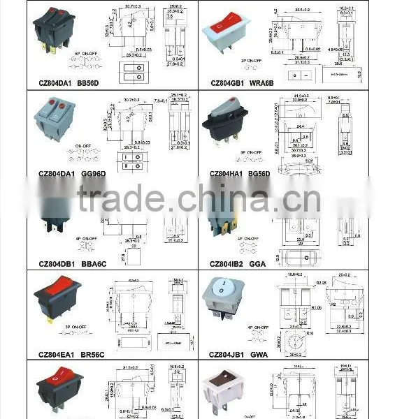 T85 on off Round Rocker Switch,Electric Bicycle Handle Rocker Switch Switch photo-3