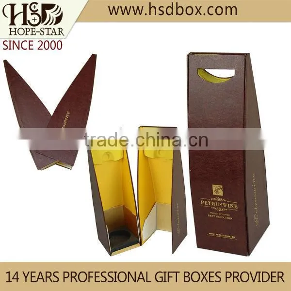 OEM Spot UV Coated Magnetic Wine Box,Wine Gift Packing Box,Paper Wine Box With Handle Make in Guangzhou photo-4
