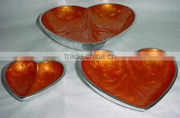 Aluminium Heart Shape dish set