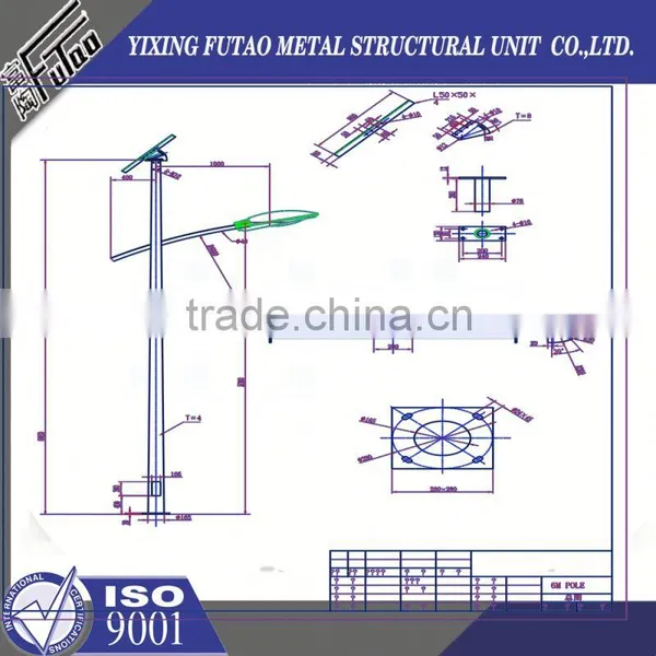High Quality Galvanized Low Price Lamp Pole photo-2