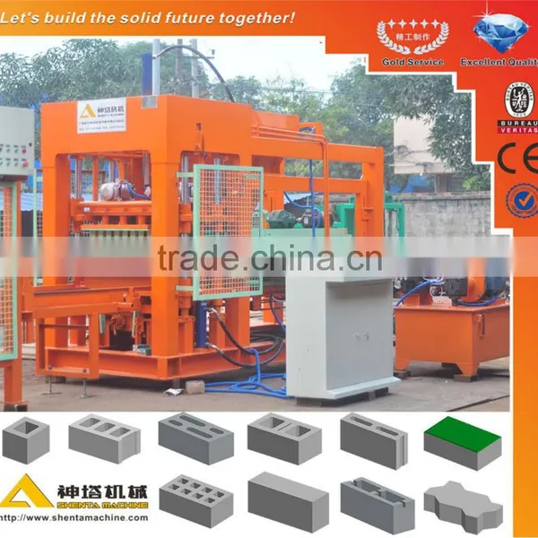 Block Machine Manufacturer QTY8-15 Automatic Cinder Block Machine