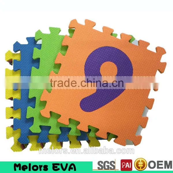Melors Colorful Eva Foam Play Mat EVA Number and Alphabet Mat Shockproof Taekwondo Eva Tatami Puzzle Mats photo-3