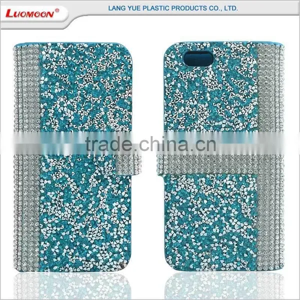 Best Selling Mobile Cell Phone Diamond Leather Case For Sony M5 photo-4