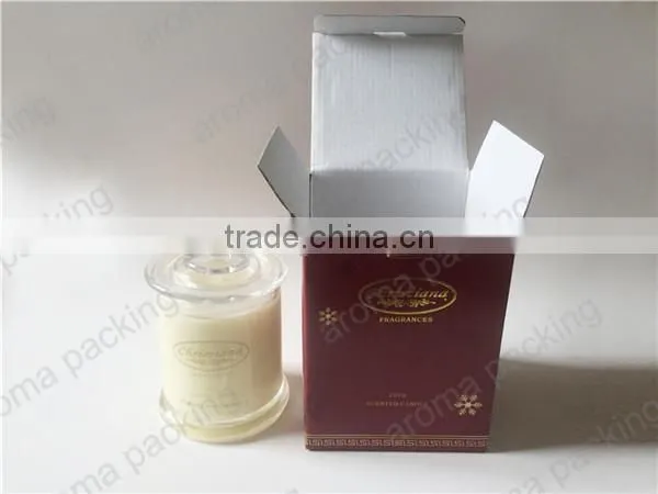 High Quality Flat Candle Box With Custom Different Design for Scented Candle Packing photo-4