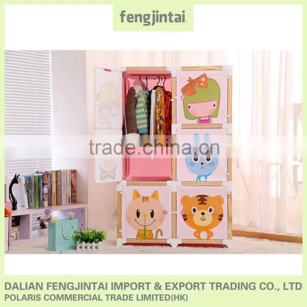 2015 Hot Sales High Quality Cartoon Plastic Wardrobes for Children photo-4