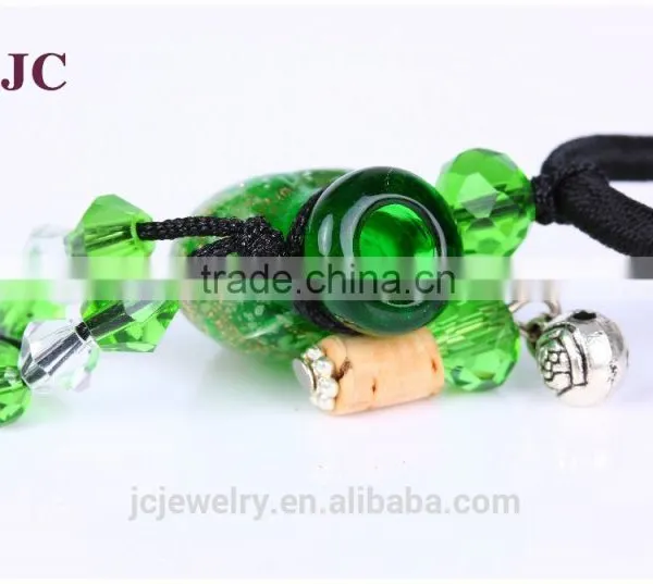 Lampwork Murano Glass Bottle Vial Necklace Pendants Wholesale Jewelry photo-5