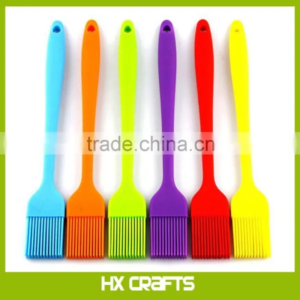 Amazon Hot Selling Solid Core and Hygienic Solid Coating Silicone Pastry Basting Grill Silicone Barbecue Brush
