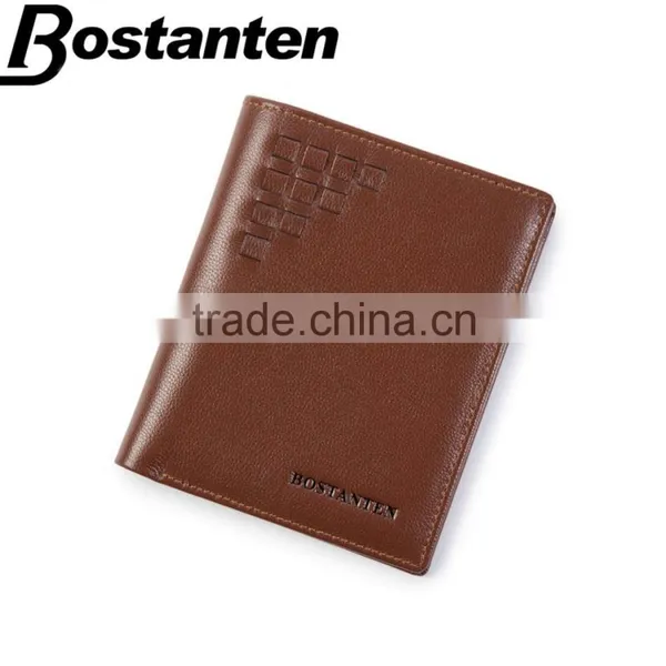 Customized Logo Genuine Leather Small Wallet for Men Wholesale