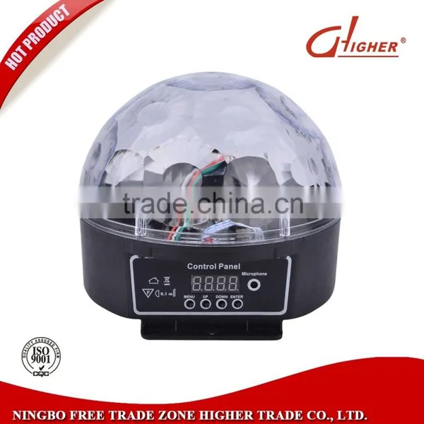 Latest Style 360 Degrees Rotating LED Crystal Magic Ball Light Chrysanthemum RGB Mini Disco DJ Ball Stage Lighting Wholesale photo-2
