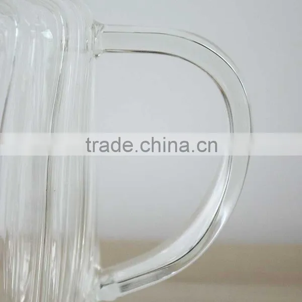 Wholesale 1000ml Pyrex Glass Teapot With Stainless Infuser Plastic Lid High Borosilicate Glassware N6418 photo-3