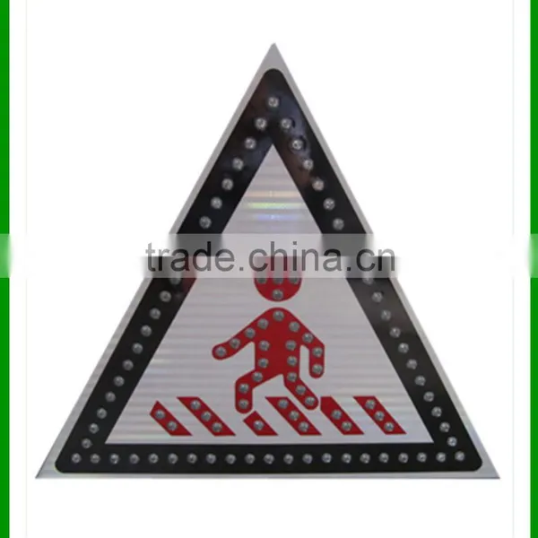 Solar Powered Crosswalk Traffic Road Sign photo-2
