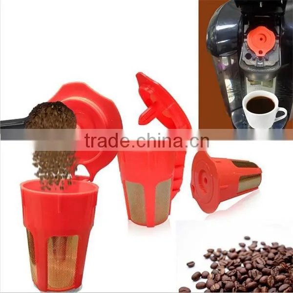 Amazon hot sale food grade refillable coffee filter pod gold