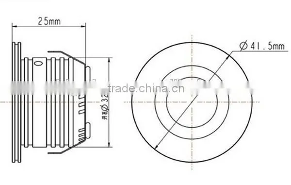Cut Hole 32mm Round 3w Mini Jewelry Display Showcases Led Lights BW8218 photo-4