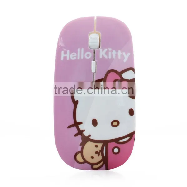 Wireless Mouse Ultra Thin Hello Kitty Computer 2.4GHz 1200DPI Optical Gaming Mouse photo-4