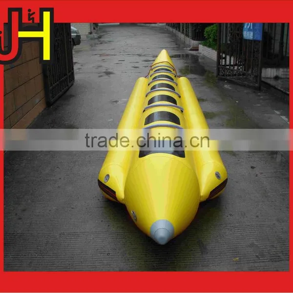 China Hot Selling PVC Fabric Inflatable Flying Banana Boat for Water Game photo-2