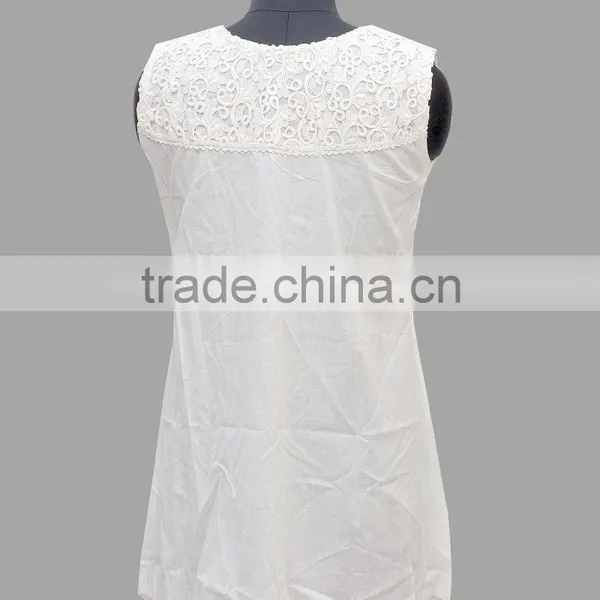 Sleeveless Cotton Dress/ Beach Wear/ Casual Wear Dress photo-4