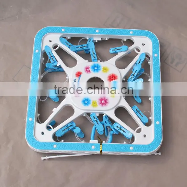 Wholesale Square Shape Multifunctional Underwear Plastic Clothes Horse photo-3