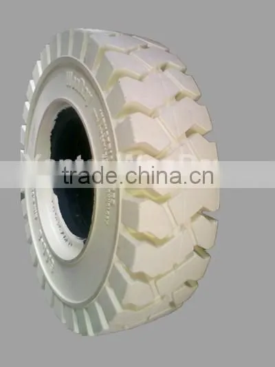 Top Quality Non Marking Tires Forklift Solid Rubber Tires Yantai WonRay Solid Tires Factory photo-3