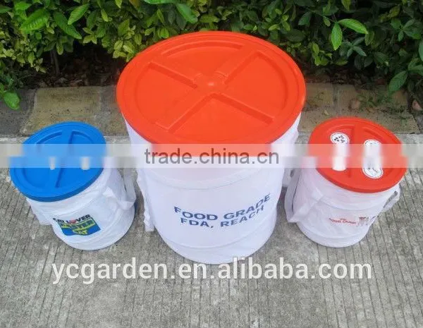 Printed Collapsible Pet Food Container With Cover Safe PVC Human Food for Dogs Master photo-3