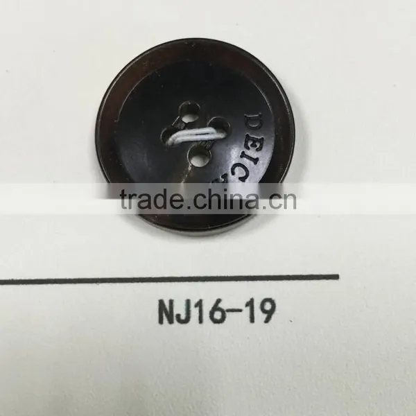 NJ16-19 Real Natural Buffalo Horn Buttons
