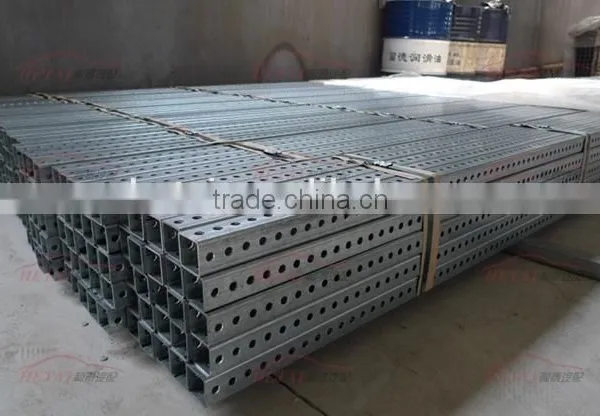 Outdoor Galvanized Perforated Metal Steel Square Signage Post