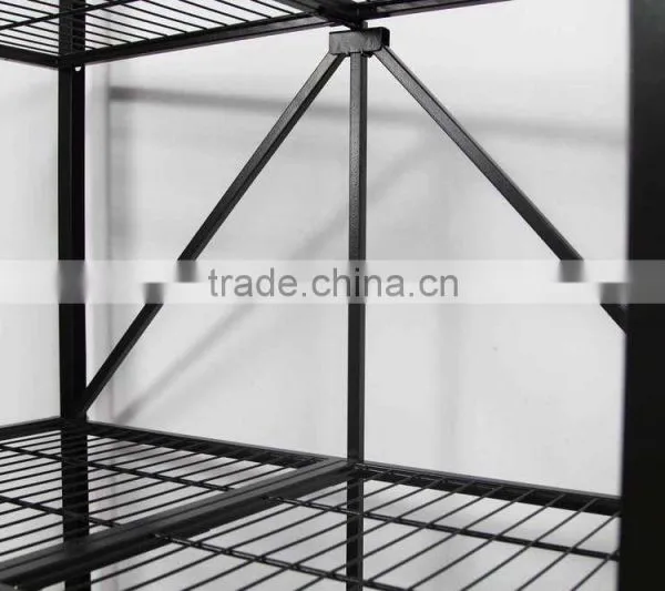 Folding Metal Storage Shelf With Mesh Ironing Board photo-4