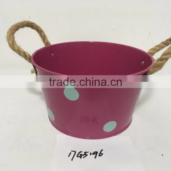 Cheap Custom Gift Packaging Hanging Rectangular Round Wrought Iron Window Box Planter photo-5