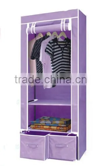 Store More Living Room Cloth Closet Wardrobe With Drawer and Shelves photo-2