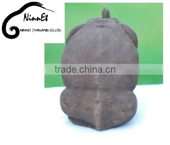 Wood Carved Elephant From Thailand photo-3