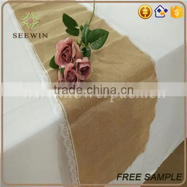 High Quality 100% Burlap Table Runner photo-6