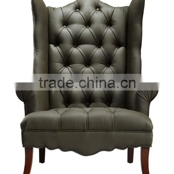 European Style Leather Leisure Sofa Chair photo-1