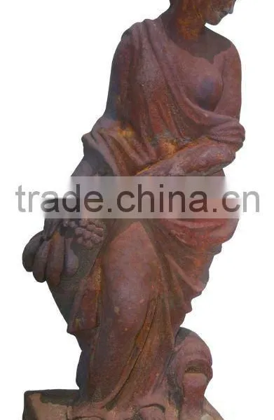 Cast Iron Nude Woman Statue photo-2