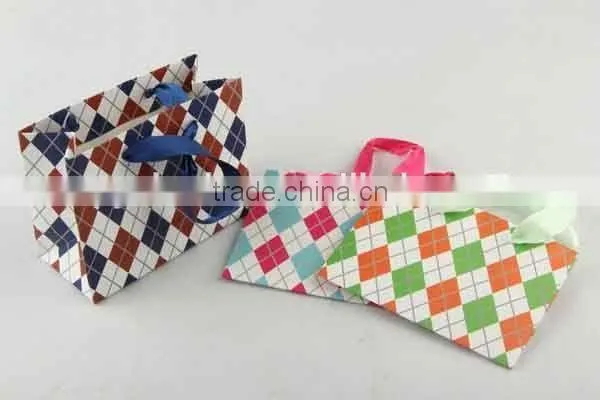 Foldable Gift Bag With Diamond Pattern/ Shopping Bag photo-3