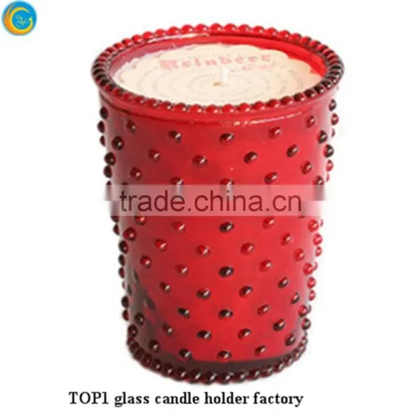 Home Decorative Colorful Votive Glass Candle Jar photo-4