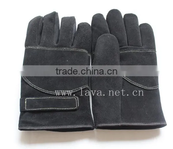 Cow Split Leather Roping Gloves/Outdoor Gloves for Fast Roping