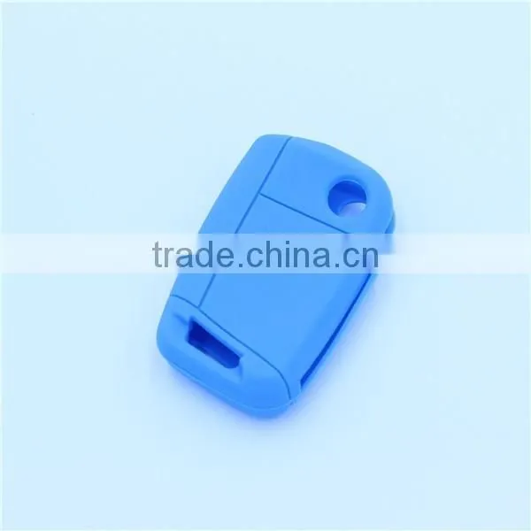 Cheap Price Single Color Silicone Car Key Covers, Silicone Car Key Holer for Volkswagen Golf7 photo-2
