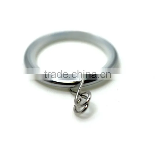 Low Noise Metal Curtain Rod Ring With Loose Eyelet Chrome Plated ID35mm/OD42mm photo-3