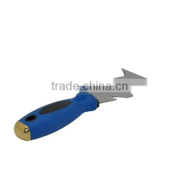 9-in- Scraper With Soft Grip Stainless Steel Blade Metal End Cap Putty Knife Scraper photo-3