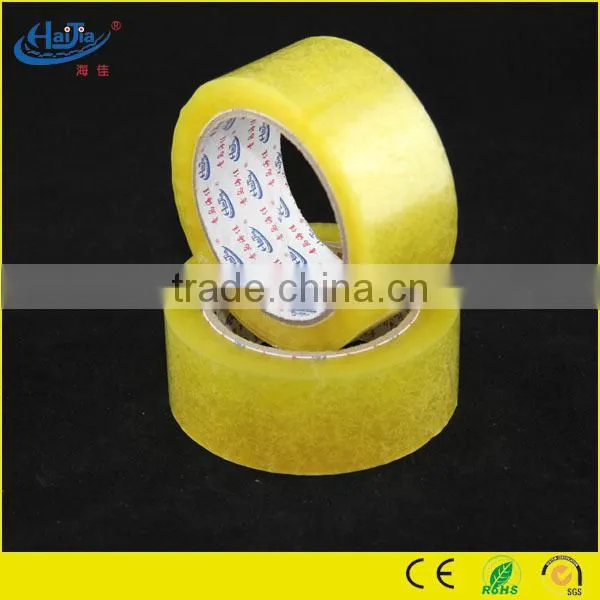 Waterproof Yellowish Bopp Packing Tape/solvent Based Acrylic LT. Yellow Bopp Tape photo-3
