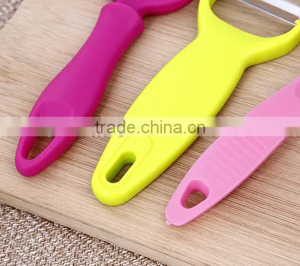 Hot Pink Stainless Steel Kitchen Potato Grater Peeler photo-2