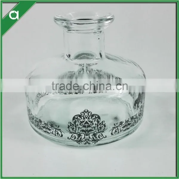 Round Yurt Glass Bottle for 100ml Reed Diffuser Oil With Glass Stopper photo-2