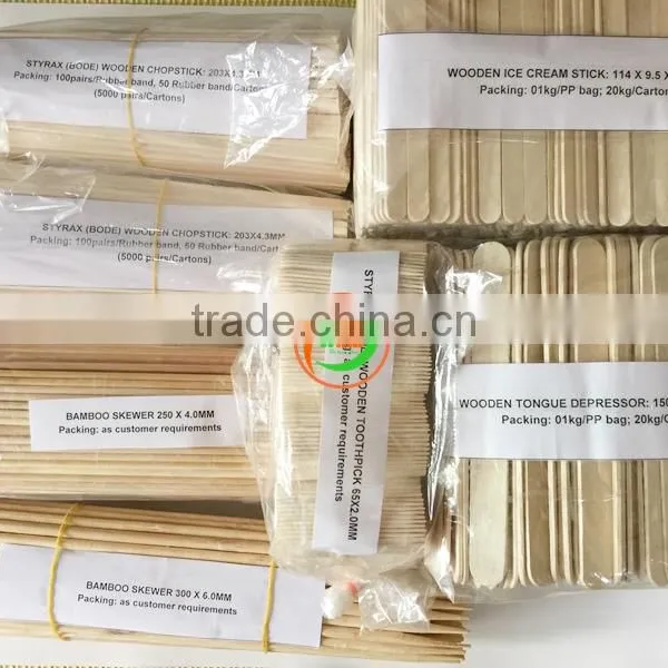 Hot Sales 2017 - Disposable Wooden Chopsticks 203.x4.3mm; 203x4.5mm; 203x4.8mm for Japan and Korea Market photo-2