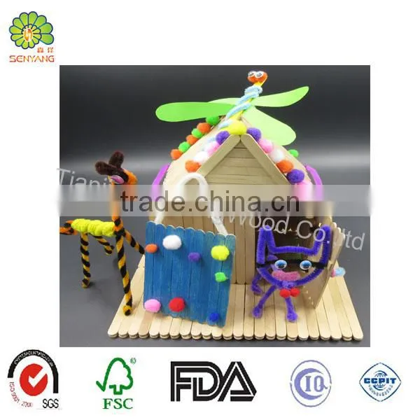 Colorful DIY Toys Craft Wooden Ice Cream Sticks photo-4