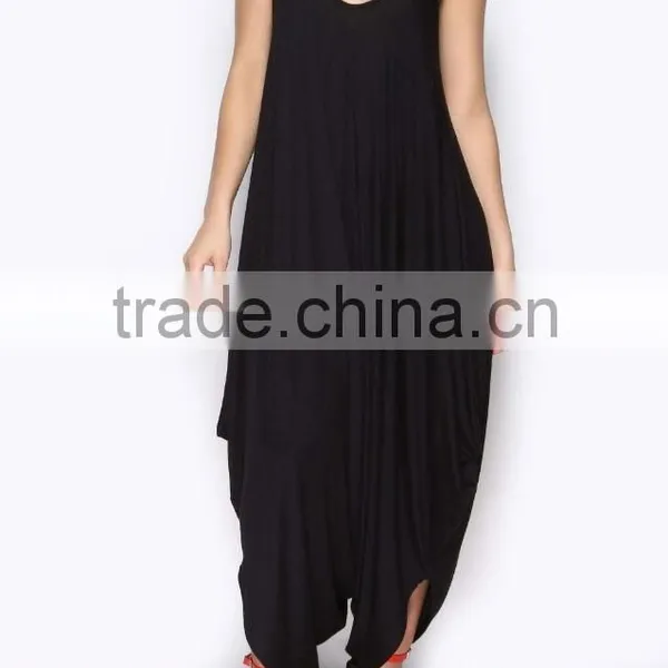 Summer Casual Loose Womens Jumpsuit V-Neck Spaghetti Strap Beach Playsuit Jumpsuits photo-4