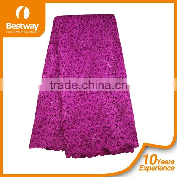 White Bridal Embroidery Lace Fabric Cupion Guipure Lace From China CP0011 photo-5