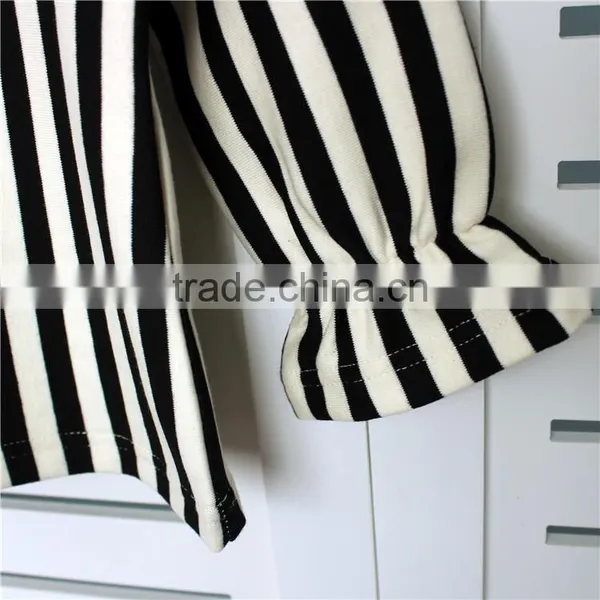 1-5 Years Wholesale 2017 New Girls Striped Shirt Autumn Long Sleeve Fashion Cotton Ruffle Girls Blouses photo-5