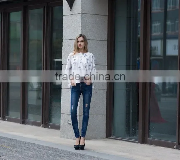 Casual Blouse Summer Blouse Fashion Loose Style Blouse for Young Ladies photo-2